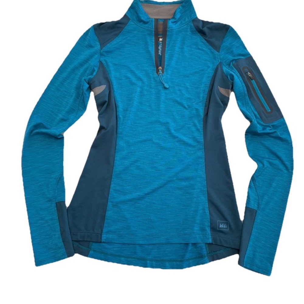 REI Teal Long Sleeve Performance Top